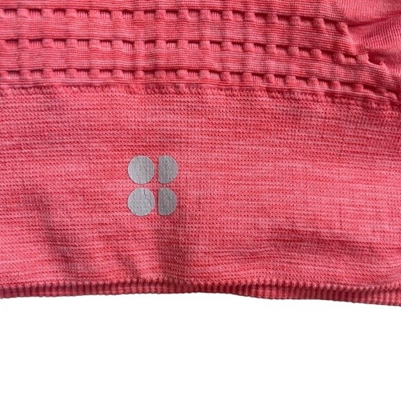 Sweaty Betty Size S‎ Stamina Long Line Sports Bra Seamless Bright Coral Pink - Picture 5 of 7